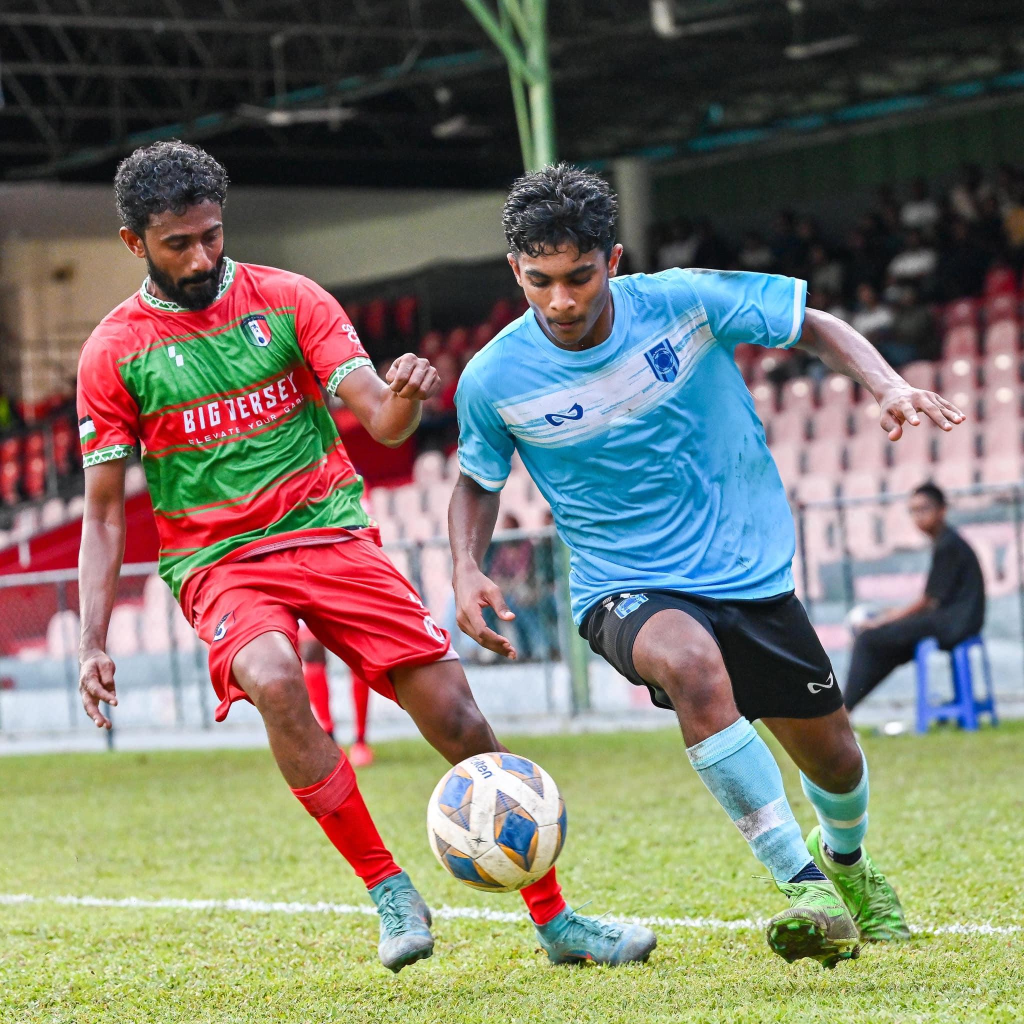 އިއްޔެ ކުޅެވުނު މެޗުގެތެރެއިން. ފޮޓޯ: މިހާރު ސްޕޯރޓްސް
