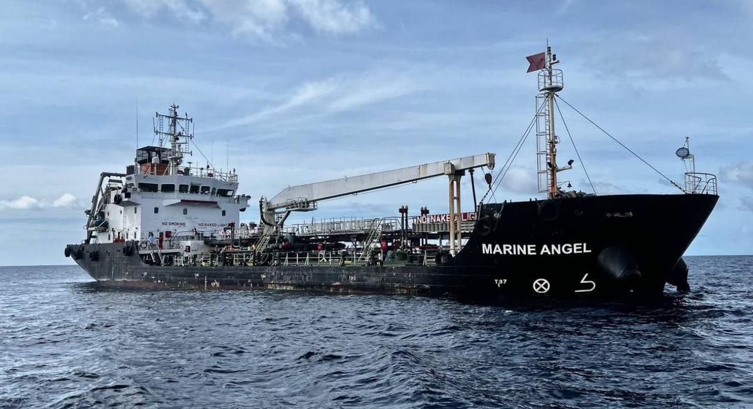 The First Boat for Bunkering  Services docked in Kulhudhuffushi  