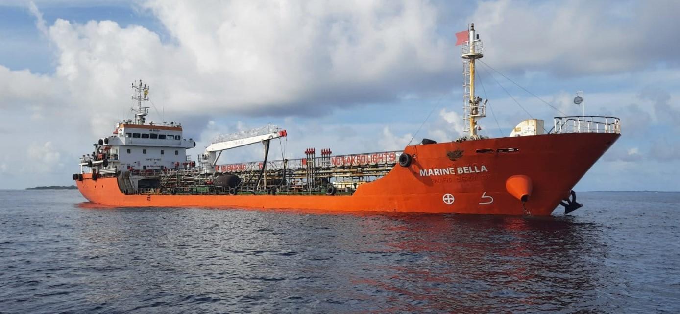  First boat to be used for bunkering service- Marine Bella - Photo by STO