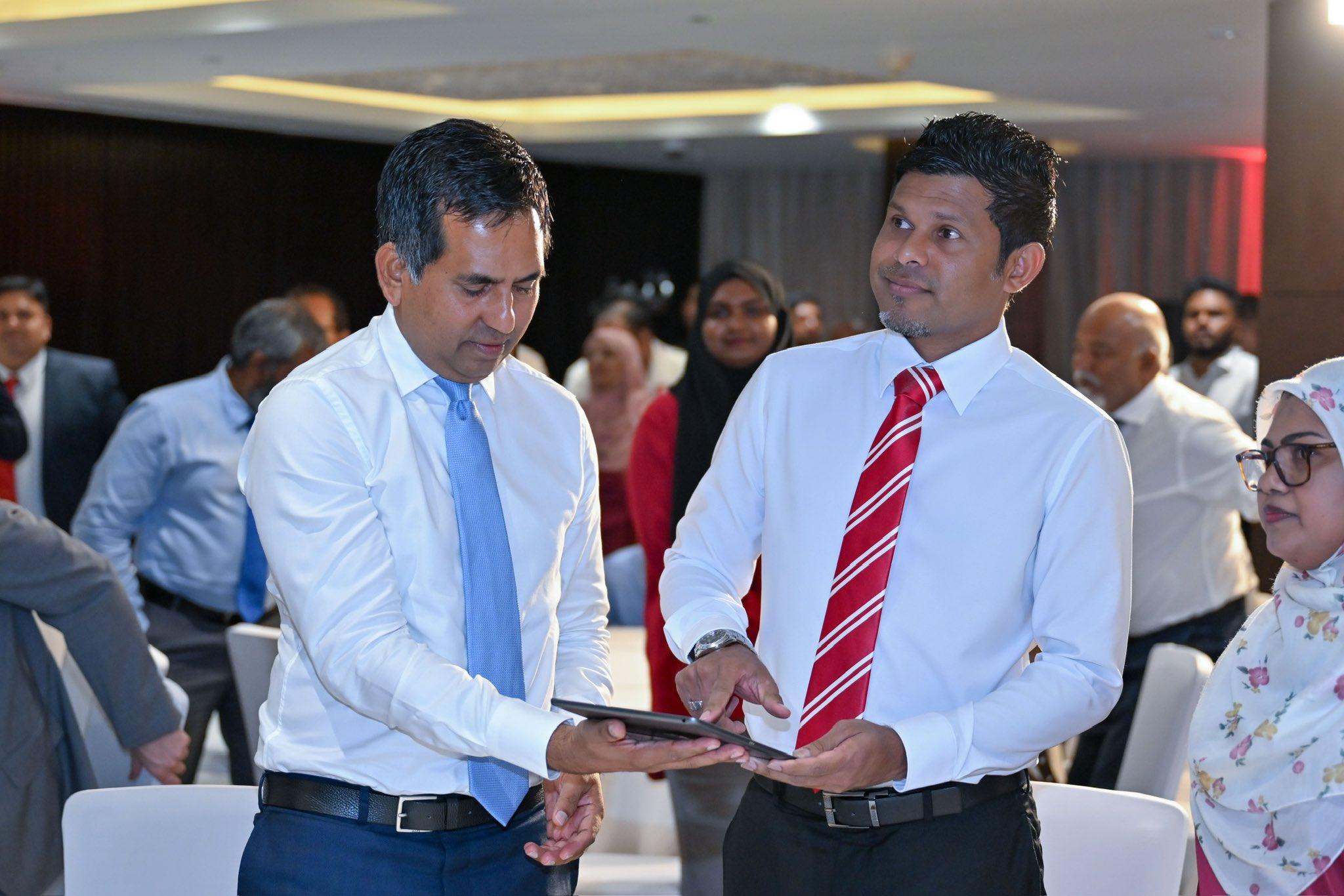 ޓްރޭޑިއަން ޕްލެޓްފޯމު އިފްތިތާޙްކުރުމުގެ ތެރެއިން -- ފޮޓޯ./ ރައީސް އޮފީސް