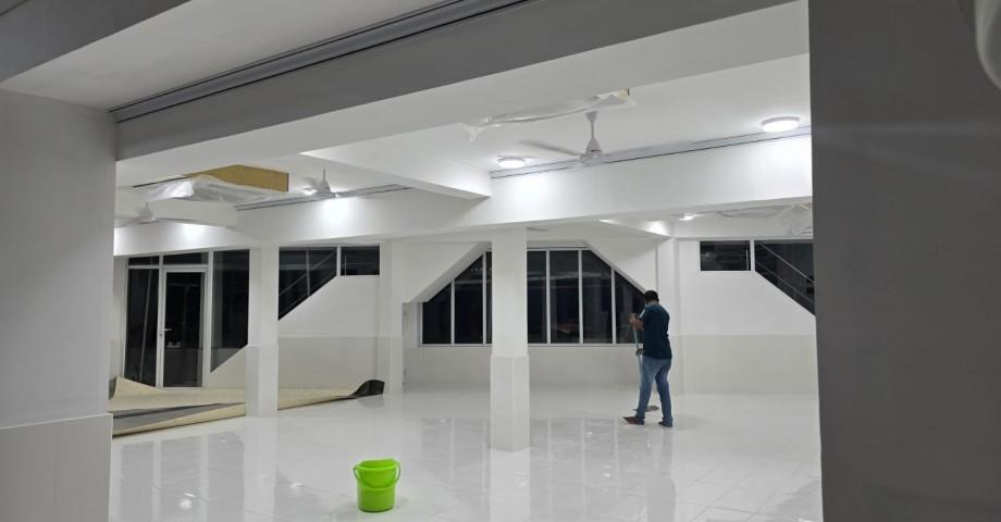 މާލޭ އާސަހަރާ މިސްކިތުގެ ތިރީބައިގެ މަސަތްކަތް ނިންމުމަށްފަހު ހުޅުވައިފި