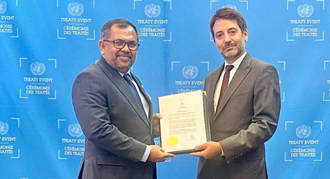 ކަނޑުތައް ހިމާޔަތްކުރުމުގެ މުއާހަދާގައި ރާއްޖެއިން ބައިވެރިވެއްޖެ