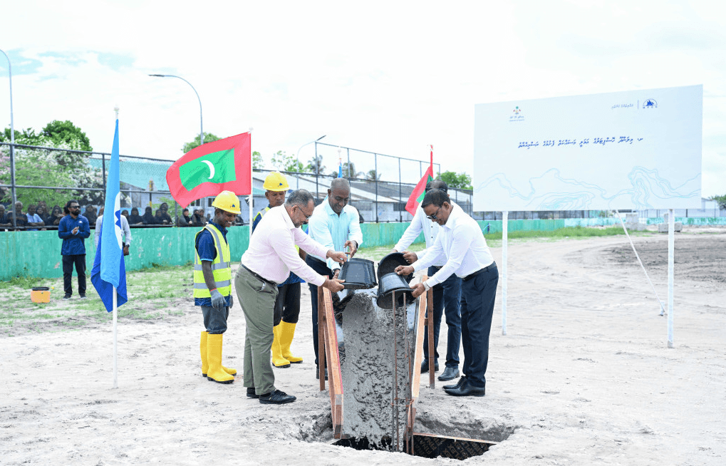 މިލަންދޫ ހޮސްޕިޓަލުގެ އަމަލީ މަސައްކަތާއެކު ފުލުހުންގެ މަރުކަޒުގެ ބިންގާ އަޅައިފި