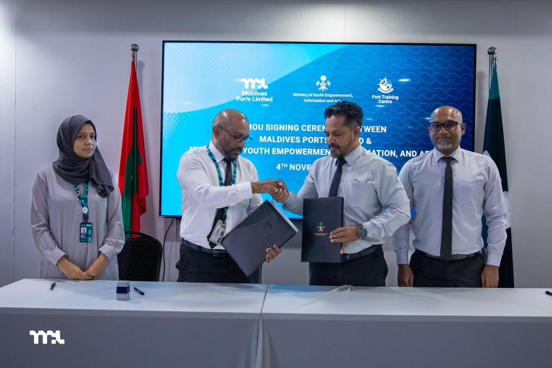 ޒުވާނުންނަށް ތަމްރީނުދިނުމަށް އެމް.ޕީ.އެލްއާއި ޔޫތު މިނިސްޓްރީން ވެފައިވާ އެއްބަސްވުން އިތުރު ތިން އަހަރަށް އައުކޮށްފި