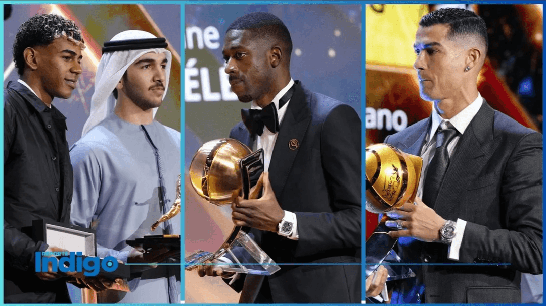 އެންމެ މޮޅުކުޅުންތެރިޔާގެ އެވޯޑް ޑެމްބެލޭ ކާމިޔާބުކުރިއިރު، އެންމެ މޮޅު ފޯވާޑްގެ އެވޯޑް ޔަމާލް އަށް