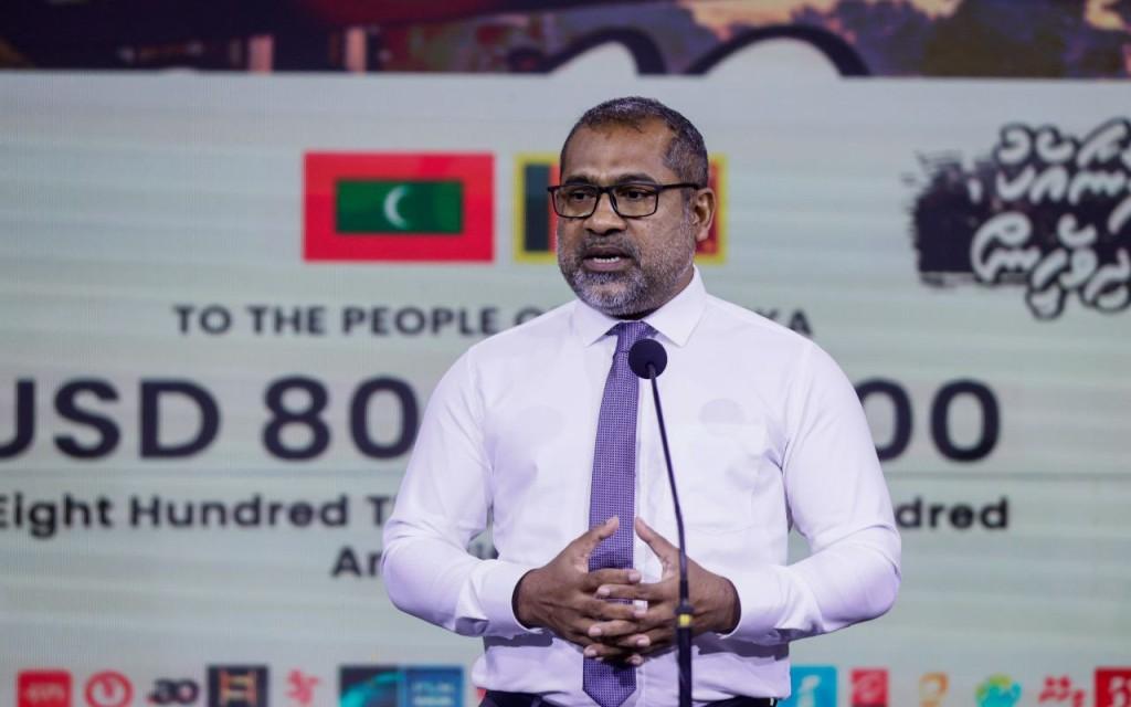 ދިވެހިންގެ ފަރާތުން ލަންކާއަށް ވީ އެހީގެ އަދަދު 2.4 މިލިއަން ޑޮލަރަށްވުރެ މައްޗަށް އަރާ: ޚާރިޖީ ވަޒީރު