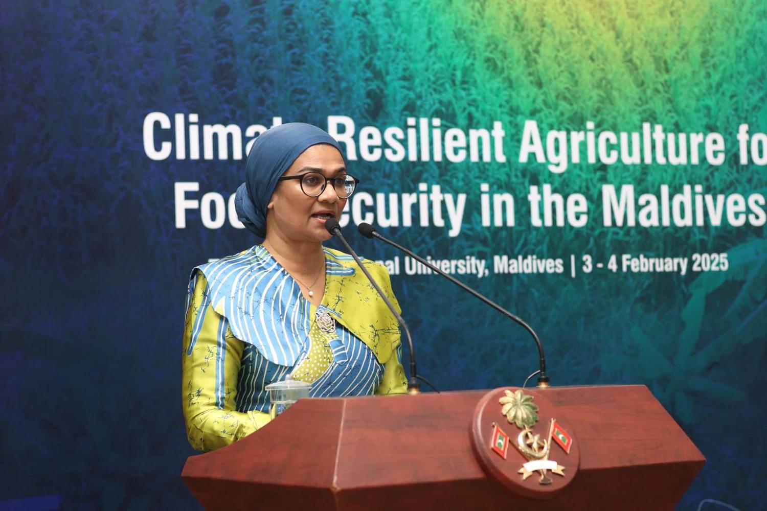 Minister of Agriculture, Dr. Mariyam Mariya