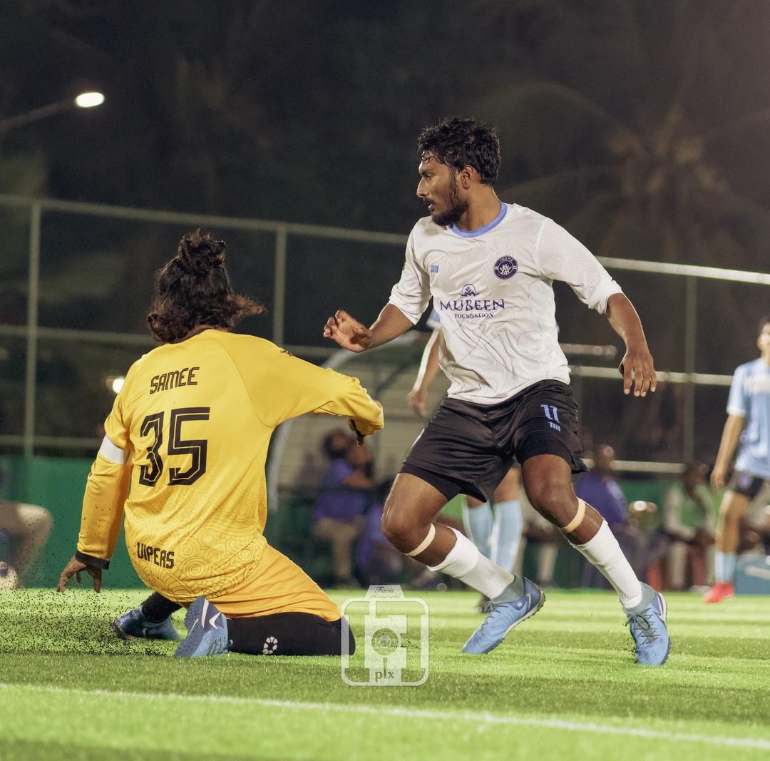 ފެލޭލާ އާއި ފައުޒް ތަށްޓަށް އަމާޒުހިފާފައިވާއިރު ރައިޑަރސް ނިކުތީ ގަދަކޮށް
