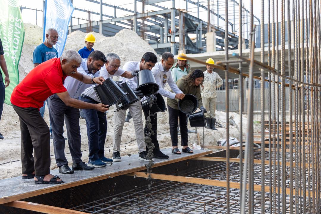 ރާއްޖޭގެ ފުރަތަމަ އޮލިމްޕިކް ސައިޒް ސްވިމިންގ ޕޫލްގެ ބިންގާ އަޅައިފި