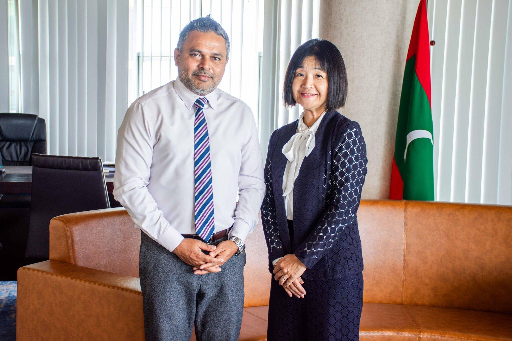 ވަޒީރު ޝިޔާމް،  ޖަޕާނު ސަފީރާ ބައްދަލުކުރައްވައިފި