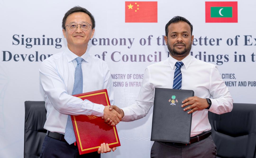 ޗައިނާ ސަރުކާރުގެ އެހީގައި 50 ކައުންސިލް އިދާރާގެ އިމާރާތް އަޅަނީ