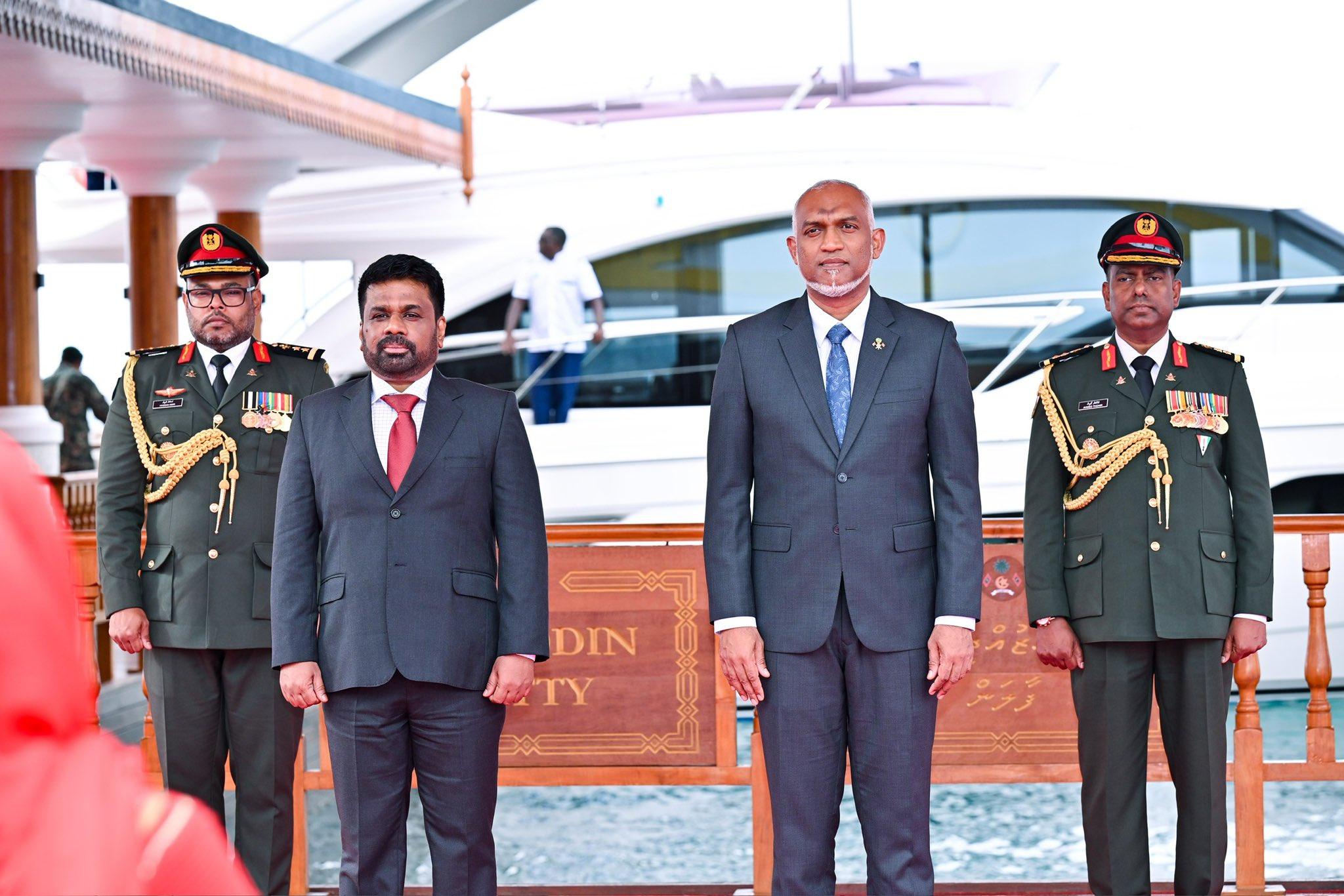 ސްރީލަންކާގެ ރައީސްއަށް ރަސްމީގޮތުން މަރުޙަބާ ދަންނަވައިފި