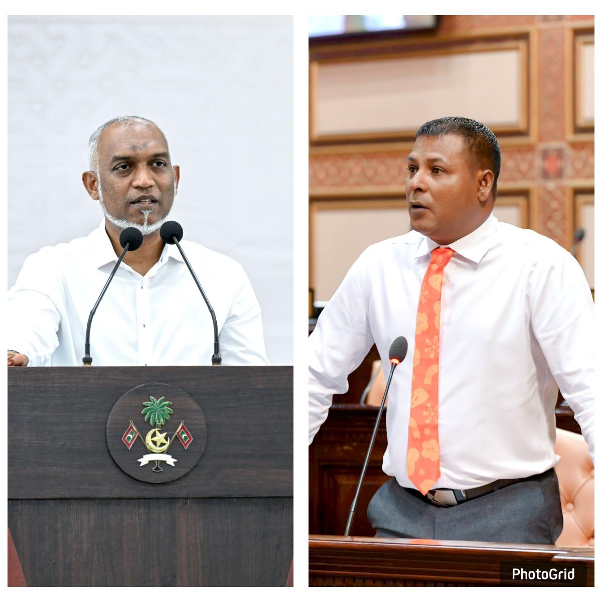 ވެލިދޫ ދާއިރާގެ މަޖިލިސް މެމްބަރު ގެންދަވަނީ ކަންކަމަށް ހުރަސް އަޅަމުން- ރައީސް 