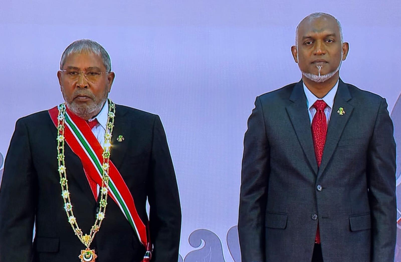 ގާސިމް އިބްރާހިމް ރައީސްއާއެކު// ފޮޓޯ: ސޯޝަލް މީޑިއާ