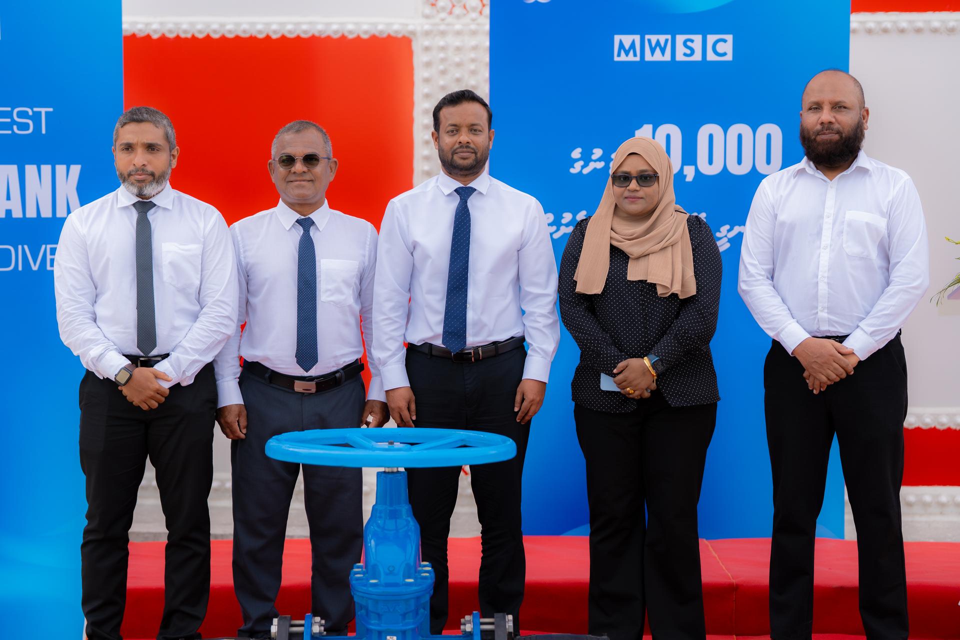 އެމްޑަބްލިއުއެސްސީގެ 10،000 ޓަނުގެ ފެން ރައްކާ ކުރާ ތާނގި ބޭނުންކުރަން ފެށުން