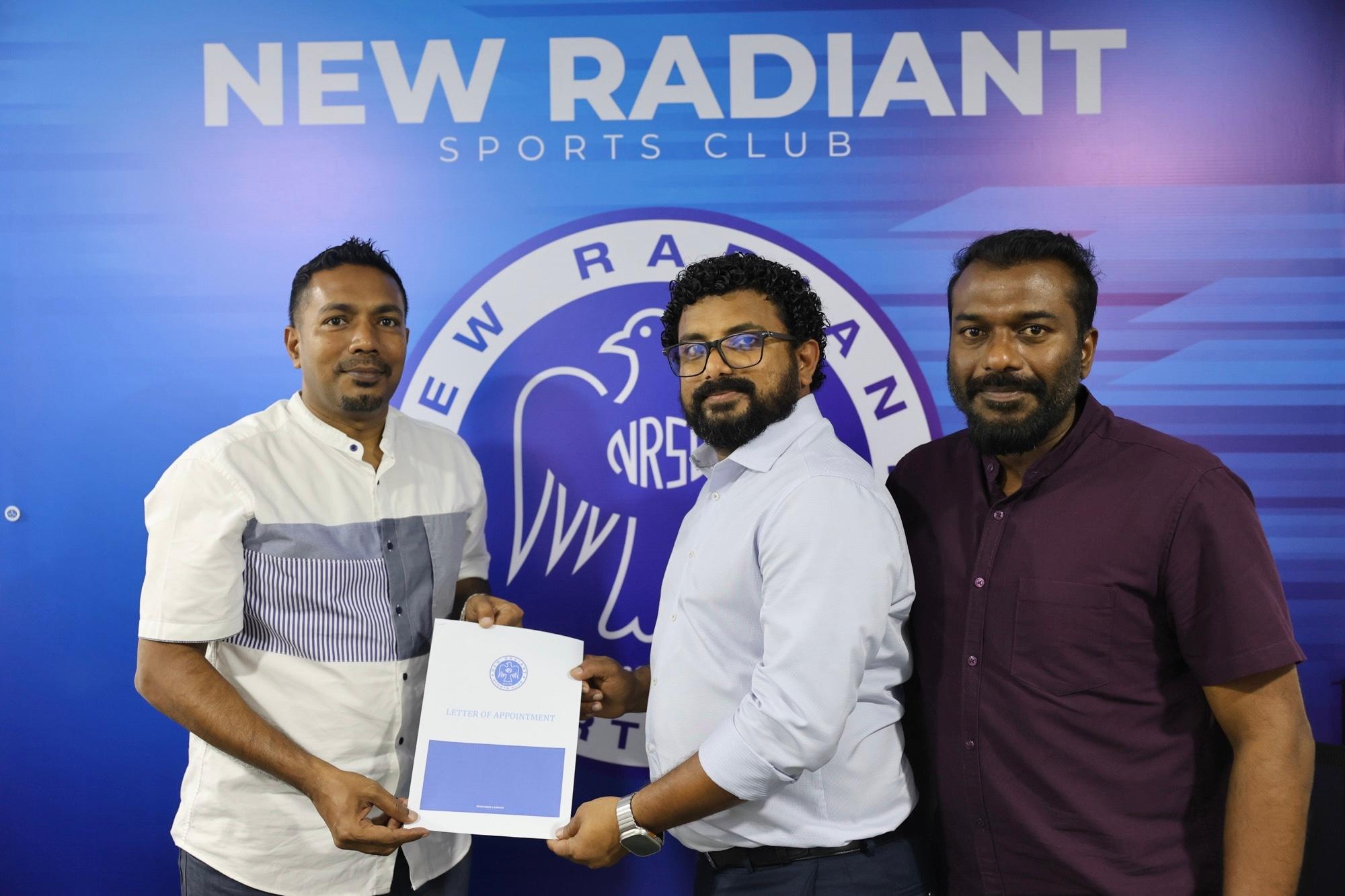 ނިއުރޭޑިއަންޓުގެ އައު ވައިސް ޗެއާމަންކަމަށް އައްޔަނުކުރެވުނު ލަމްއާން މުޙައްމަދު -- ފޮޓޯ: ނިއުރޭޑިއަންޓް