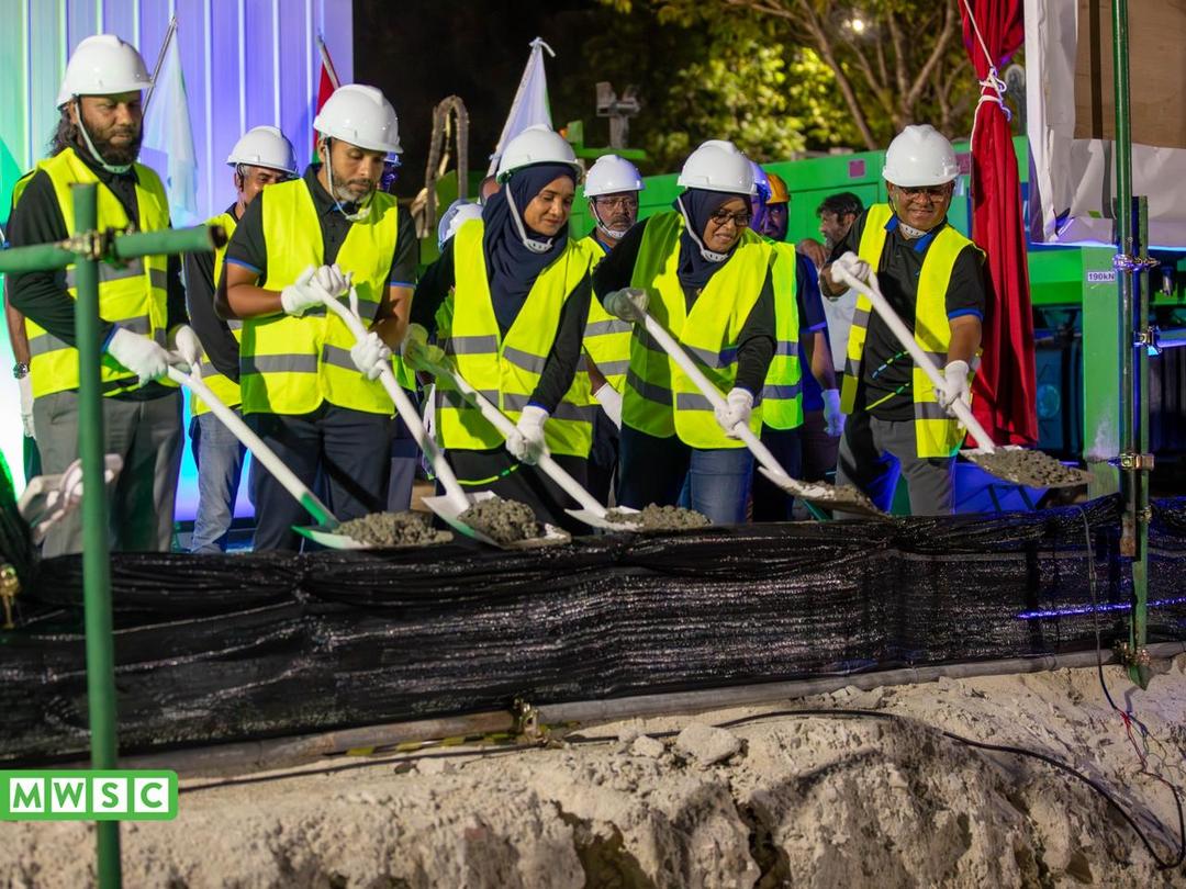 ހުޅުމާލޭގައި 10،000 ޓަނުގެ ފެން އުފައްދާ ޕްލާންޓެއް ގާއިމުކުރުމުގެ އަމަލީ މަސައްކަތް ފަށައިފި