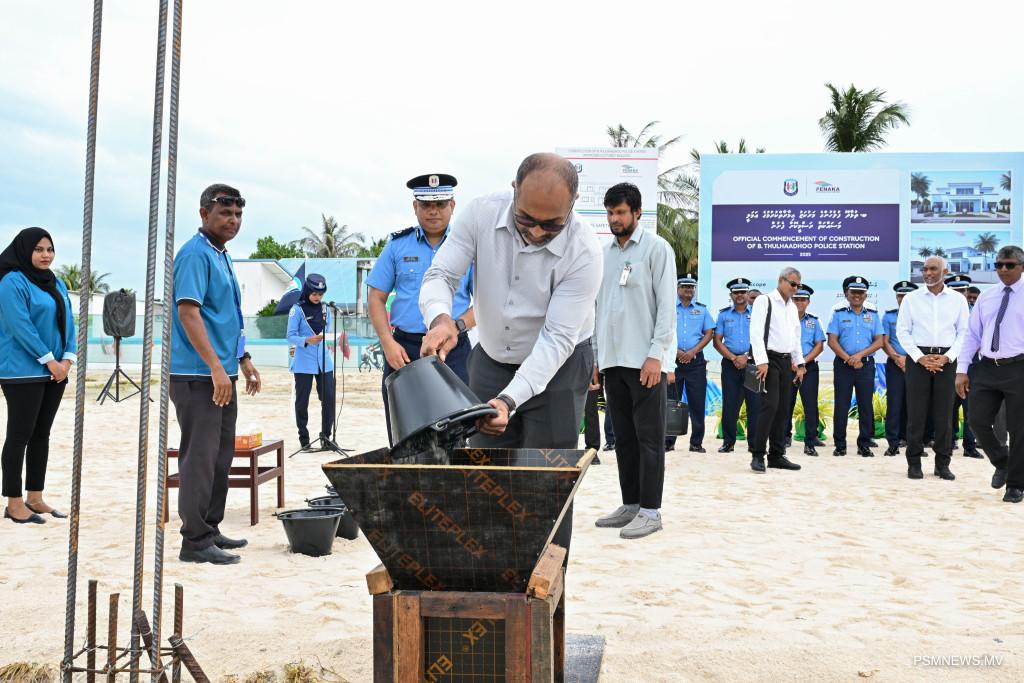 ތުޅާދޫ ފުލުހުންގެ މަރުކަޒުގެ ޢަމަލީ މަސައްކަތް ފަށައިފި 