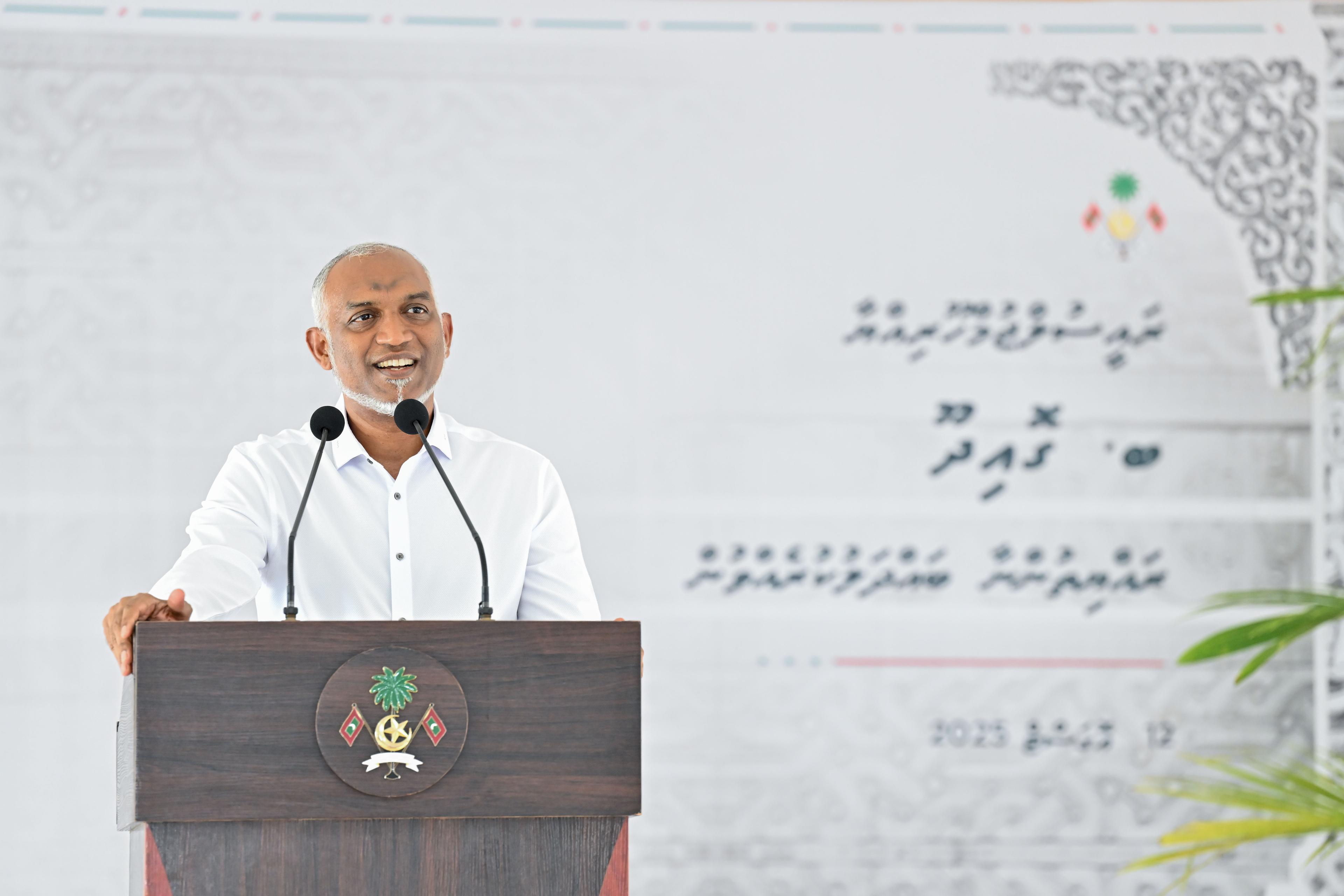 ގޮއިދޫގެ ފަޅުތެރޭގައި ރިސޯޓެއް ތަރައްޤީ ކުރުމަށް ހަމަޖެހިފައިވޭ: ރައީސް 