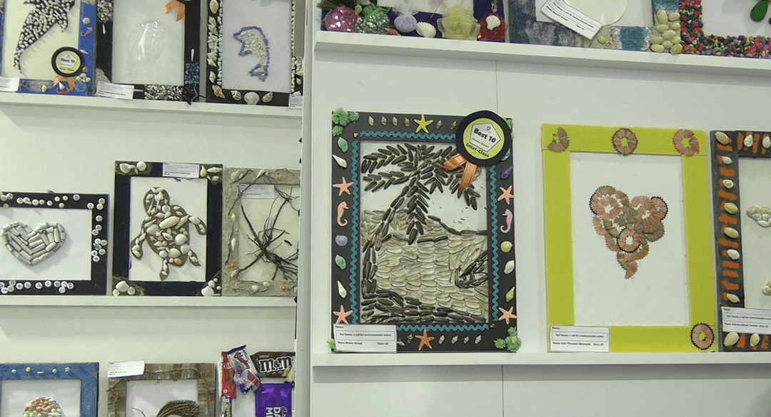 އަމީނިއްޔާ ސްކޫލްގެ އާޓް އެގްޒިބިޝަން ކުރިއަށްދަނީ