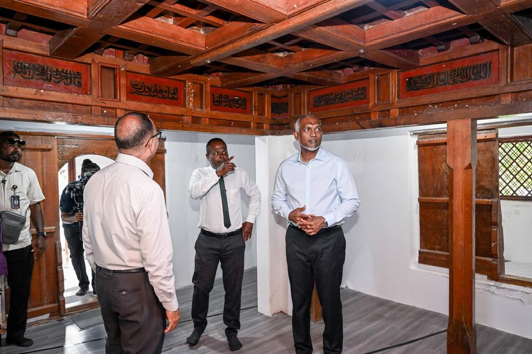 ރައީސުލްޖުމްހޫރިއްޔާ، ކޮޅުފުށީ ޣާޒީ މިސްކިތަށް ޒިޔާރަތްކުރައްވައިފި
