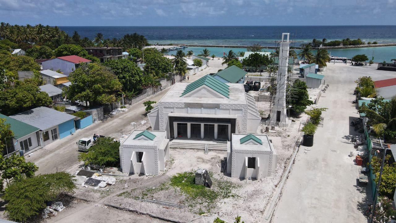 ދިޔަމިގިލީގައި އަޅަމުން އަންނަ މިސްކިތް، ފޮޓޯ: އިސްލާމިކް މިނިސްޓްރީ