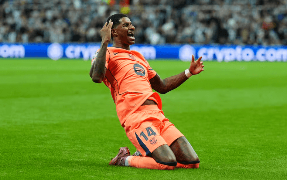 ޔުނައިޓެޑްގެ ރިޖެކްޓް ރަޝްފޯޑުގެ ދެލަނޑާއެކު ބާސެލޯނާ ނިއުކާސަލްގެ މައްޗަށް ކުރިހޯދައިފި