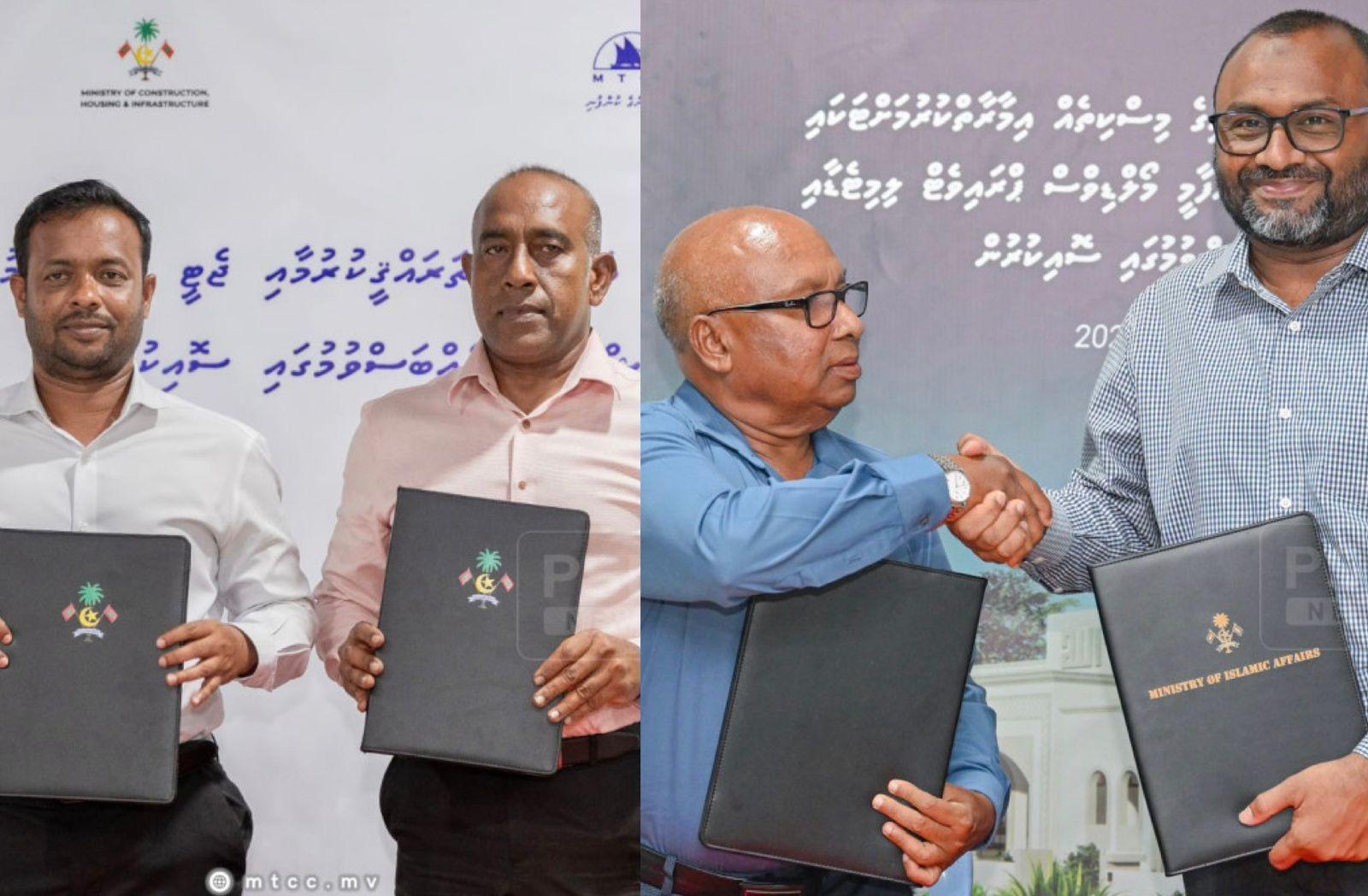 ފީއަލީގެ ބަނދަރުގެ މަސައްކަތާއި މިސްކިތުގެ މަސައްކަތް ބަޔަކާ ހަވާލު ކޮށްފި