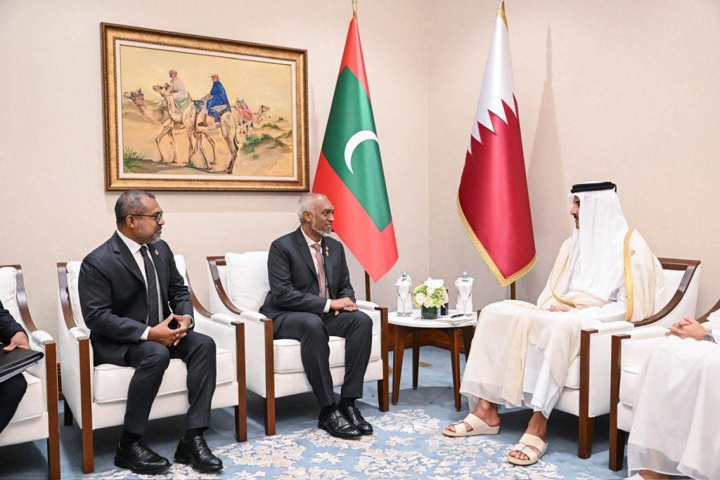ގަތަރުގެ އަމީރު ޝައިޚް ތަމީމް ރައީސް ޑރ. މުއިއްޒުއާ ބައްދަލު ކުރައްވައިފި