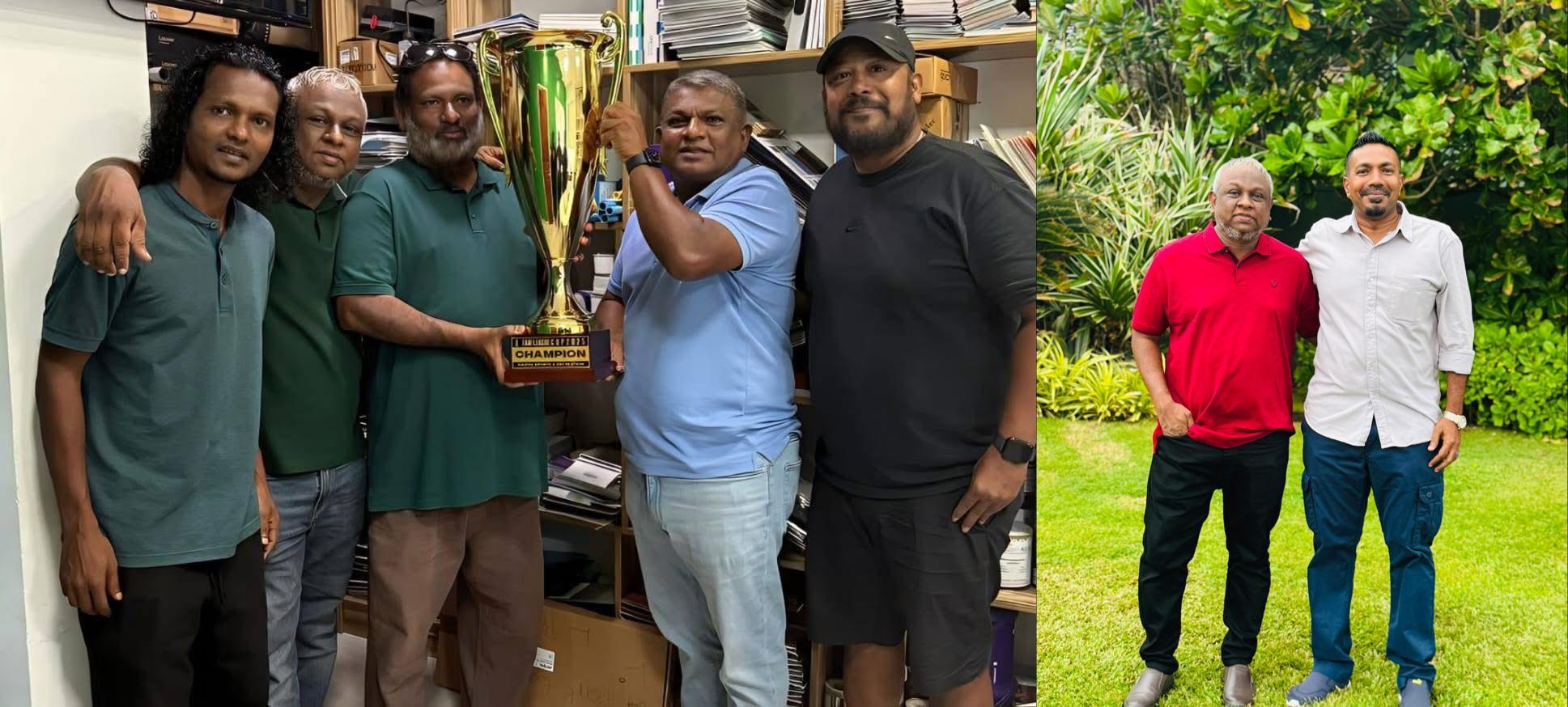 ނިއުރޭޑިއަންޓުގެ ޗެއާމަން މުބީން އާއި މާޒިޔާގެ ސީއީއޯ ކޮކީ (ކ) އަދި މާޒިޔާ މެނޭޖްމަންޓް (ވ)