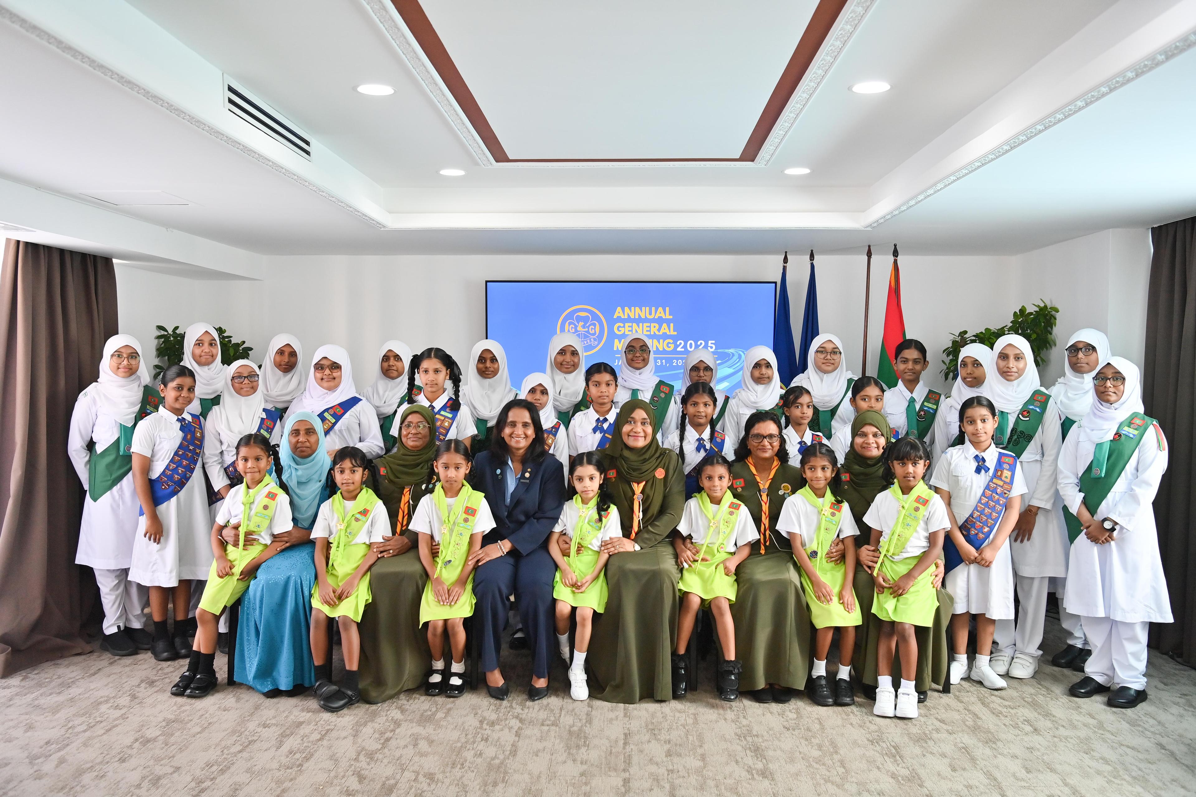 މޯލްޑިވްސް ގަރލް ގައިޑްސް އެސޯސިއޭޝަންގެ އަހަރީ ޢާންމު ޖަލްސާ ގައި މެޑަމް ސާޖިދާ ބައިވެރިވެވަޑައިގެންފި 