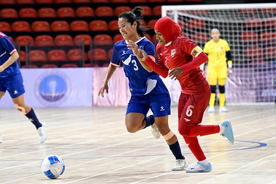 ރާއްޖޭގެ އަންހެން ފުޓްސެލް ޓީމު ކުޅުނު ދެވަނަ މެޗުންވެސް ބަލިވެއްޖެ