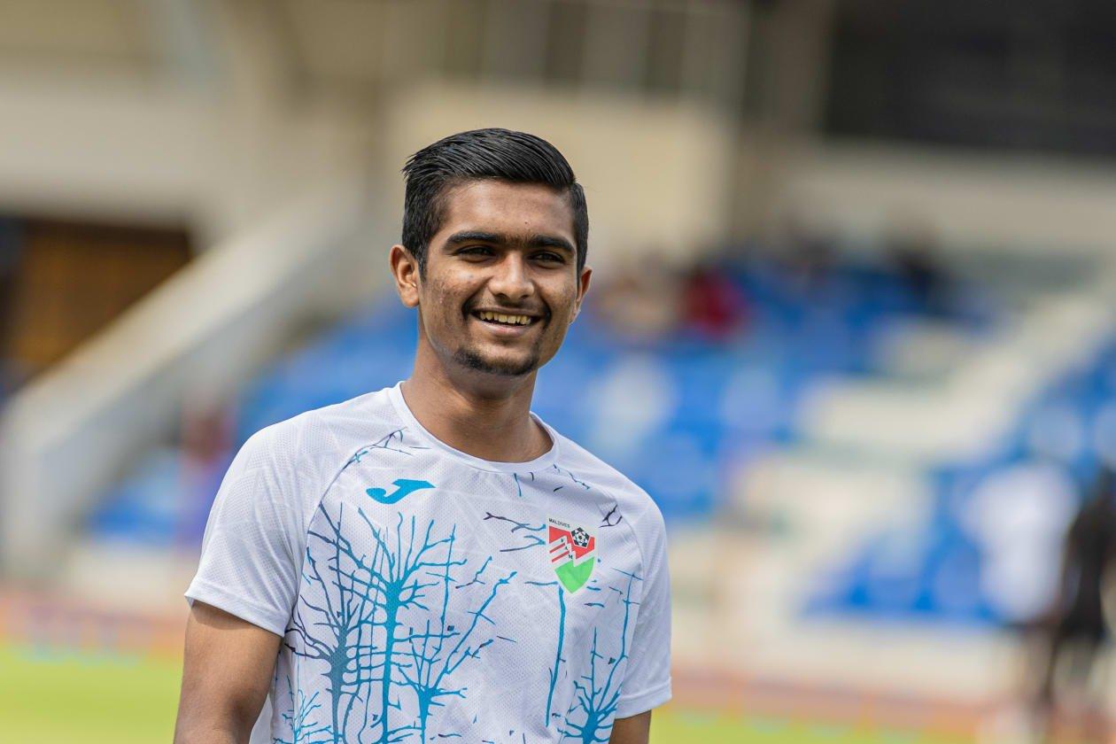އެންމެ މޮޅުފުޓްބޯޅަ ކުޅުންތެރިޔާގެ މަޤާމްހޯދި އައިހަމް . ފޮޓޯ: މިހާރު