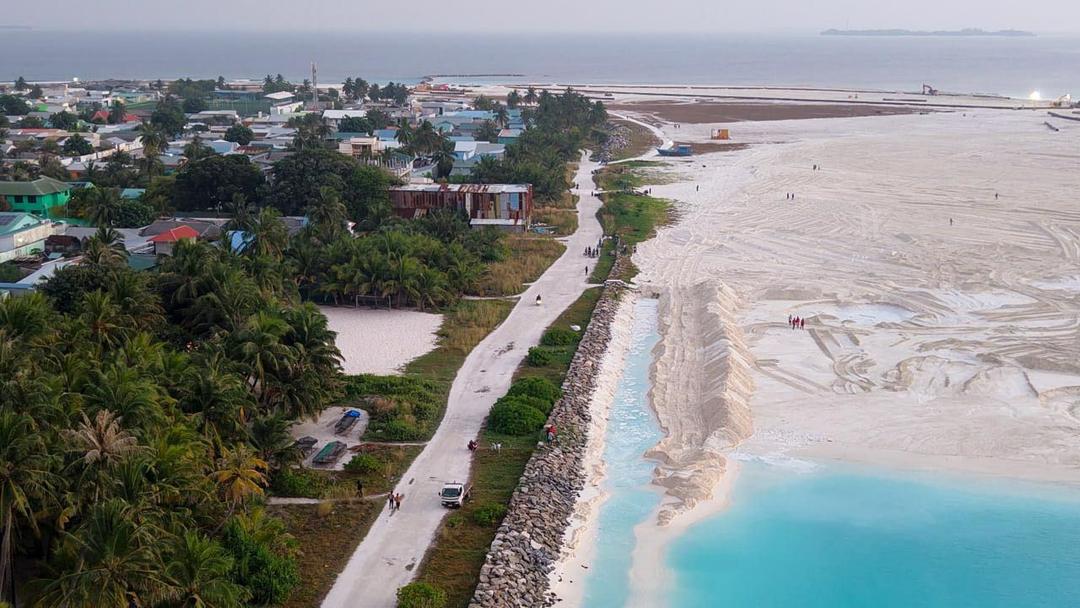 ދިއްދޫ ބިން ހިއްކުން: މިހާތަނަށް 78 ހެކްޓަރުގެ ބިން ހިއްކައިފި