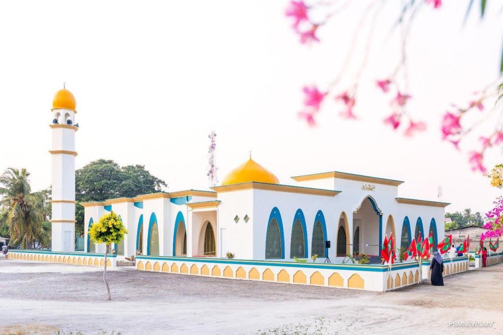 ކުރެންދޫގައި ބިނާކުރި މިސްކިތް ހުޅުވައިފި