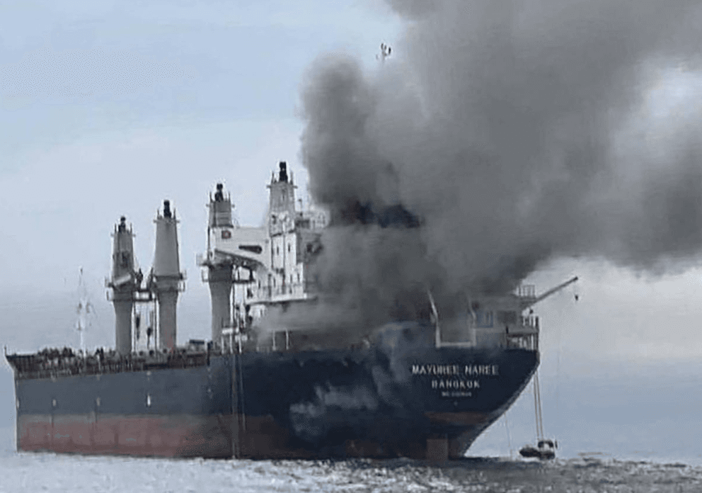 ތައިލެންޑުން މުދާ ހިފައިގެން ހޯރްމުޒް ކަނޑުއޮޅިން އިންޑިއާ އަށް ދަތުރުކުރި  ކާގޯ ބޯޓަކަށް އީރާނުން ހަމަލާދީފި