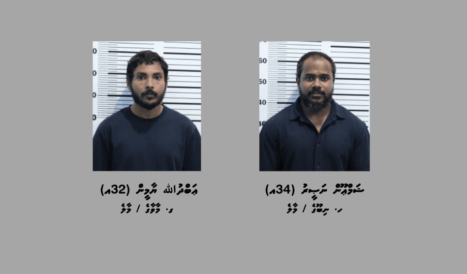 ކުރިއަރ ސާވިސް މެދުވެރިކޮށް ޑްރަގް އެތެރެކުރިކަމުގެ ތުހުމަތުގައި ދެ މީހަކު ހައްޔަރުކޮށްފި