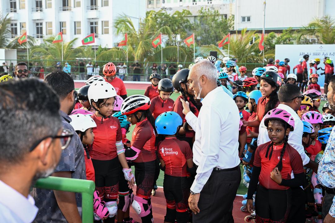 މާލޭ އުސްފަސްގަނޑުގައި ތަރައްޤީކުރި ސްކޭޓް ޕާރކް އެރީނާ ރަސްމީކޮށް ހުޅުވައިފި