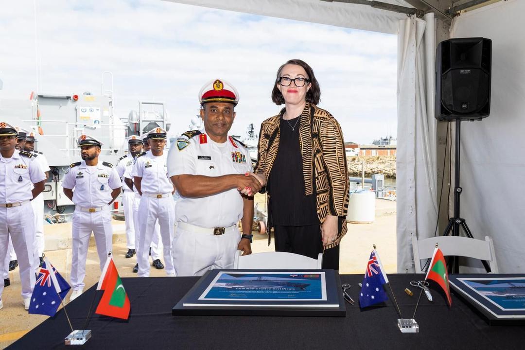 އޮސްޓްރޭލިއާ ސަރުކާރުން ހަދިޔާކުރި "ގާޑިއަން ކްލާސް" ޕެޓްރޯލް ބޯޓާ އެމްއެންޑީއެފުން ހަވާލުވެއްޖެ