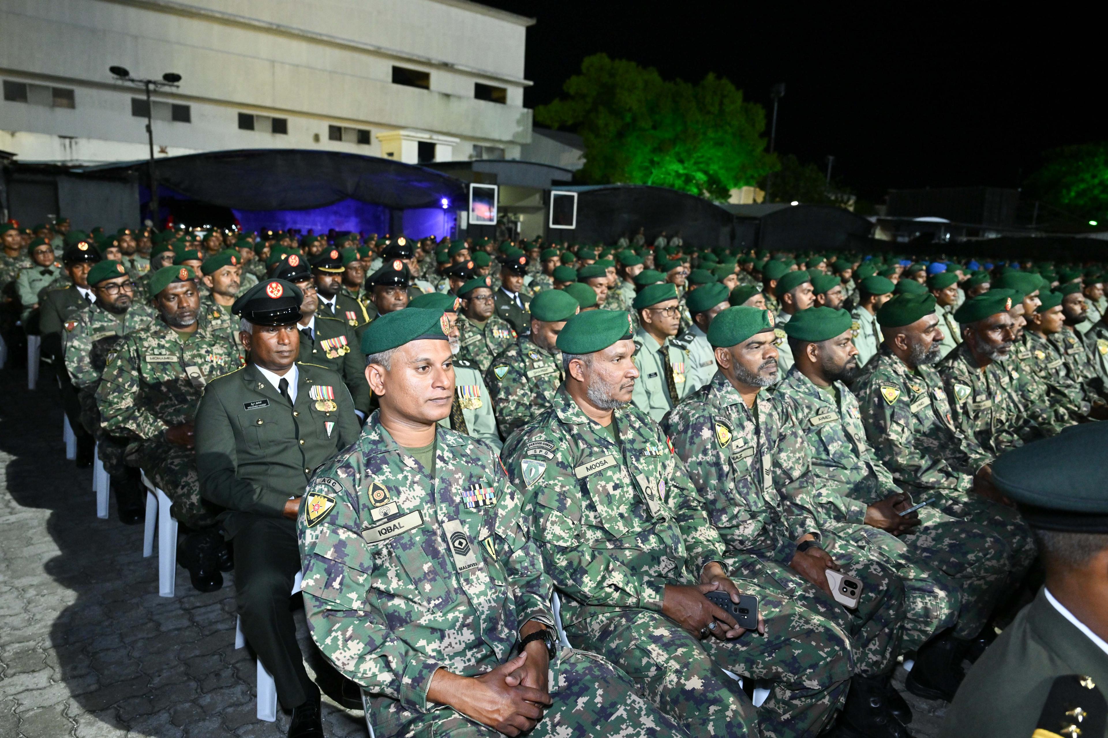 "ޤައުމު ދެކެ ލޯބިވާ ކޮންމެ މީހެއްގެ ހިތުގައި އެންމެ ފަޚްރުވެރި މަޤާމު އޮންނަން ވާނީ ދިވެހި ސިފައިންނަށް"