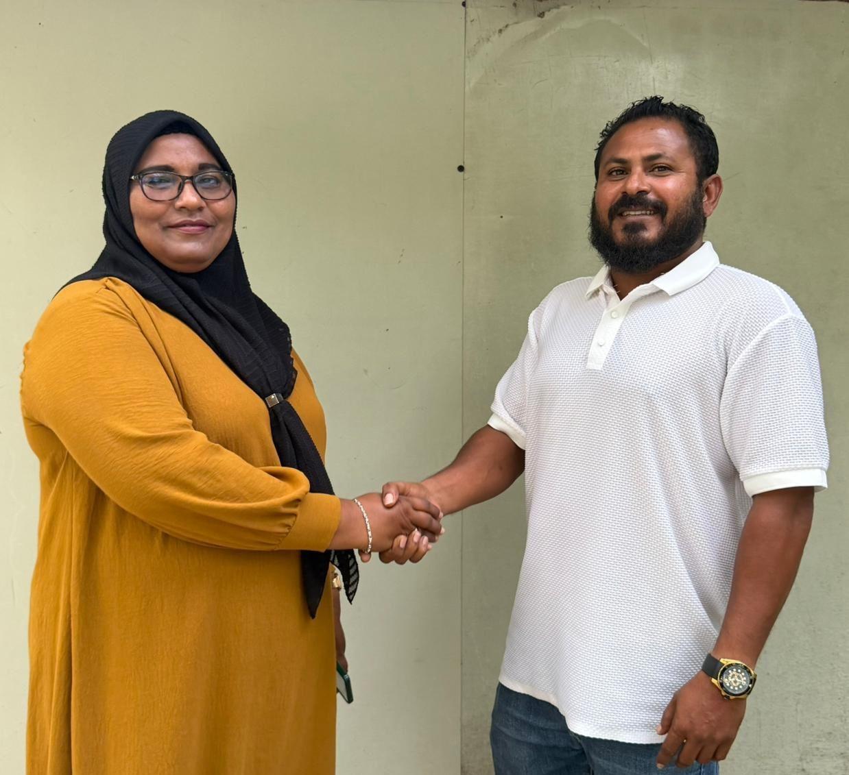 މަޑަވެލި ޑަބްލިއުޑީސީ މެމްބަރ ސައްފަ ޕީއެންސީ އަށް ސޮއިކޮށްފި