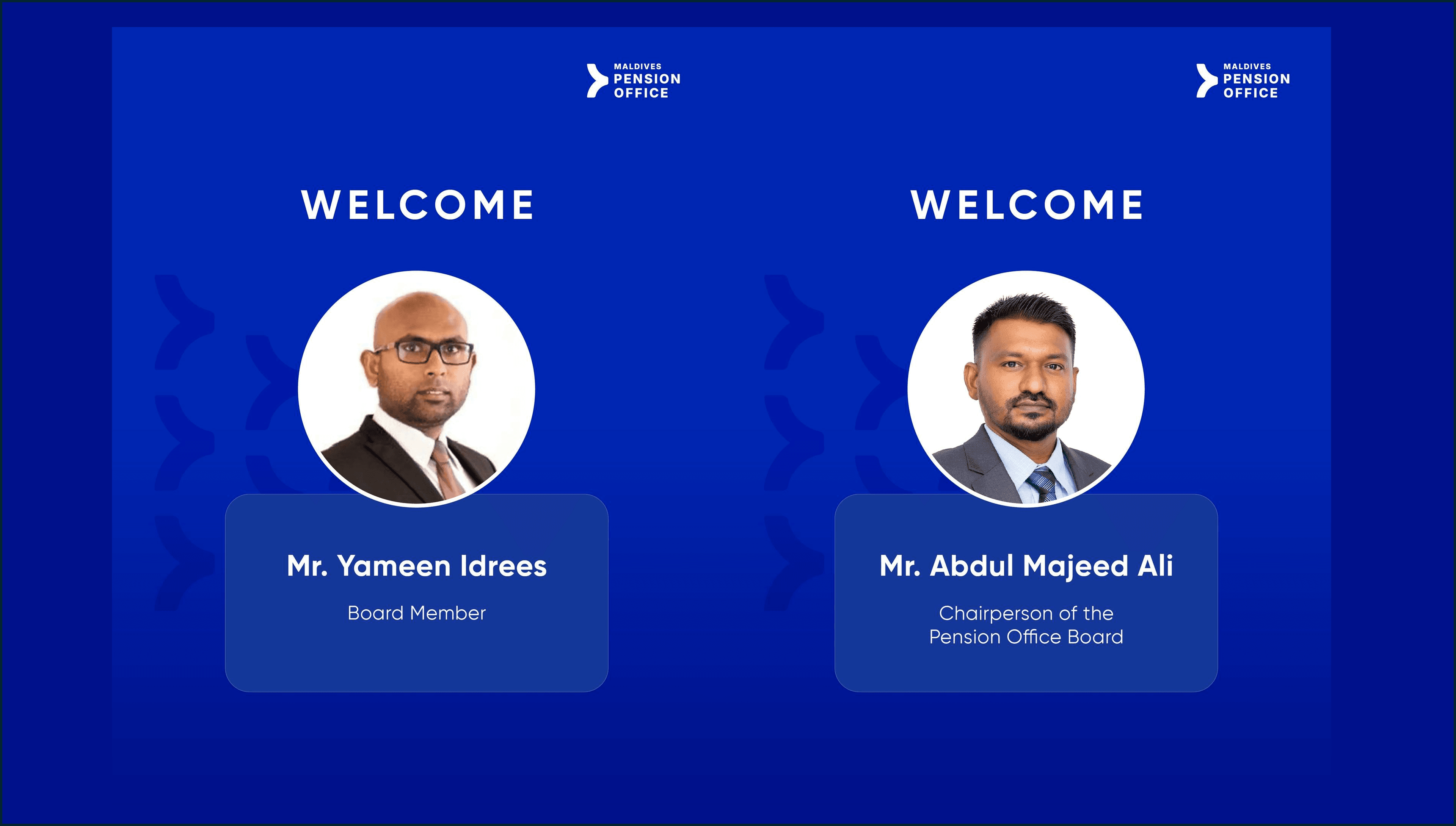 ޕެންޝަން އޮފީހަށް ޗެއަރޕާސަނަކާއި ބޯޑު މެމްބަރެއް އައްޔަންކޮށްފި