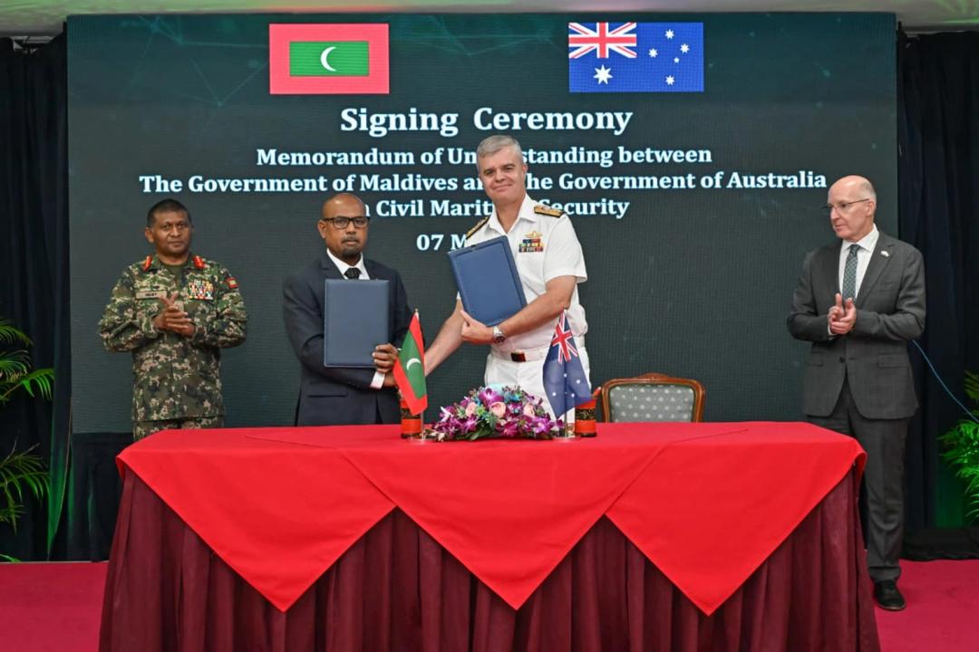 ކަނޑުގެ ސަލާމަތާ ގުޅޭ އޮޕަރޭޝަންތައް ހިންގަން އޮސްޓްރޭލިއާއެކު އެއްބަސްވުމެއް!