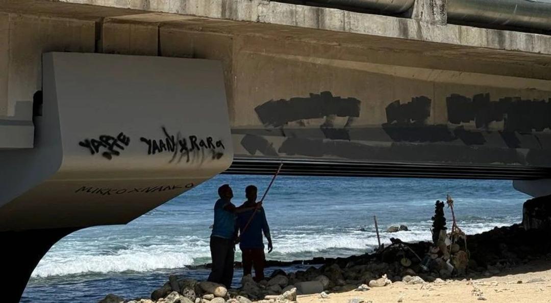 މާލެ ސިޓީގެ އެކި ސަރަހައްދުތަކުގައި ހުރި ގްރެފިޓީތައް ފުހުމުގެ މަސައްކަތް ފަށައިފި