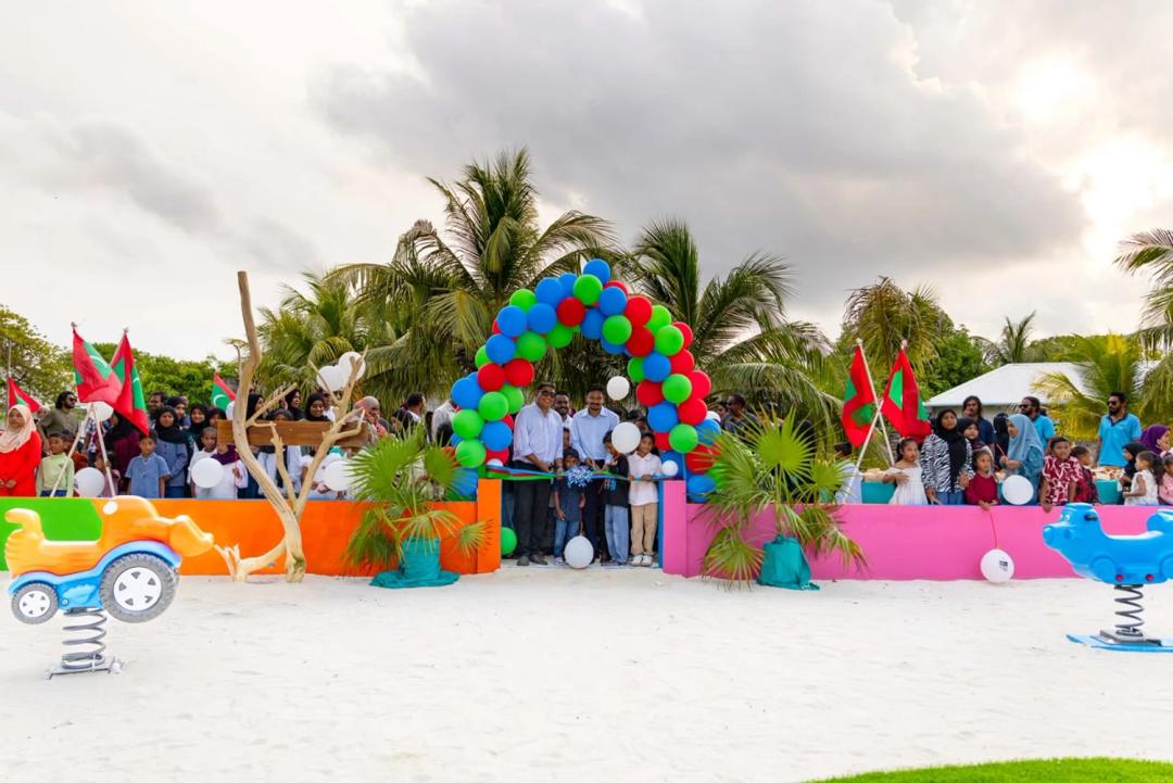 މާޅެންދޫ ގައި ތަރައްޤީކުރި ކުޑަކުދިންގެ ޕާކް ހުޅުވައިފި
