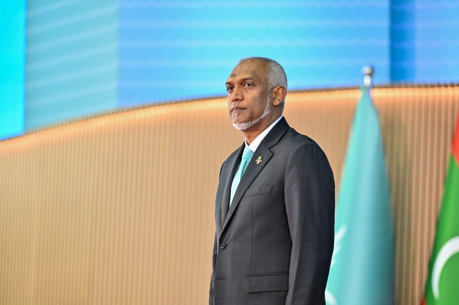 ރައީސް ޑރ. މުހައްމަދު މުއިއްޒު ޕީއެންސީގެ ކޮންގްރެސްގެ ނިންމުމުގެ ރަސްމިއްޔާތުގައި