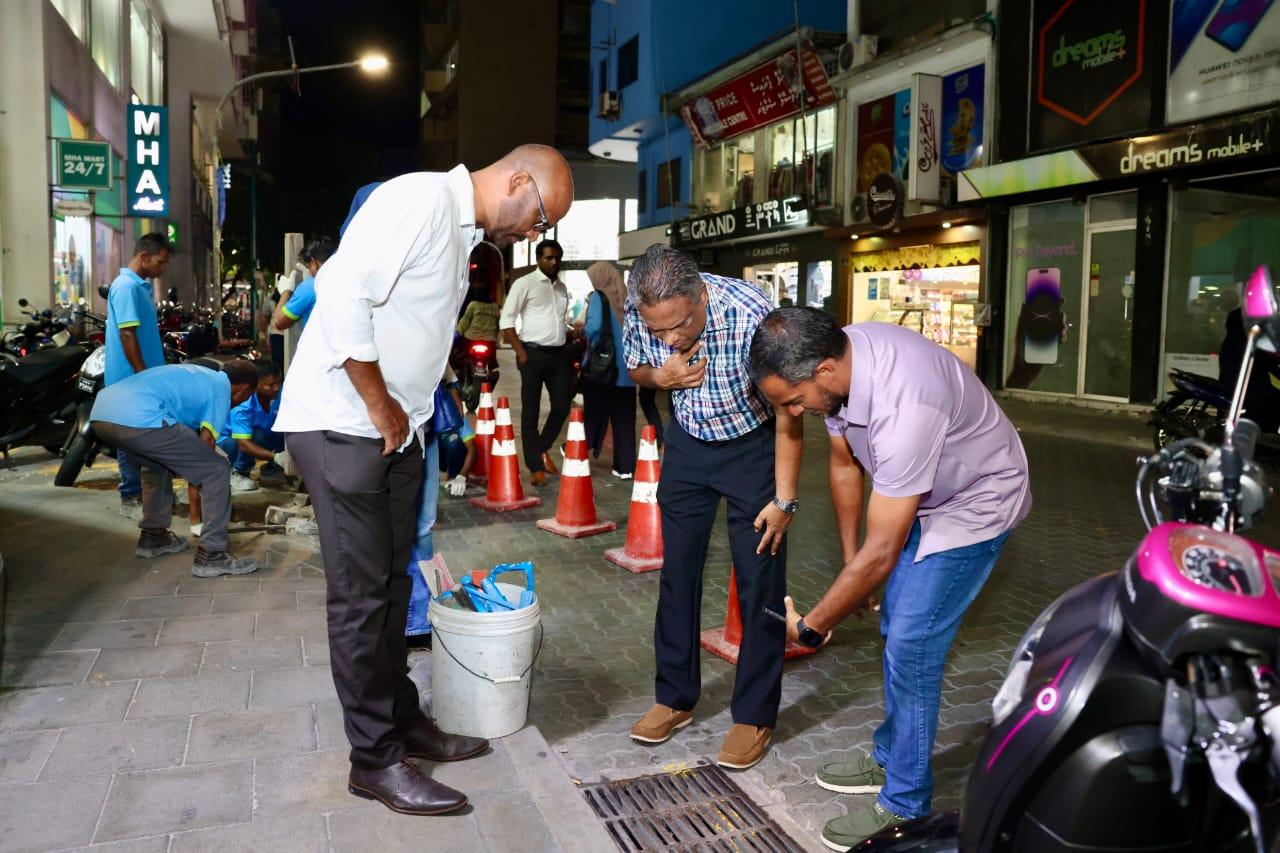 މަޖީދީ މަގުގައި އެންމެ ބޮޑަށް ފެންބޮޑުވާ ސަރަހައްދު މަރާމާތުކުރަނީ