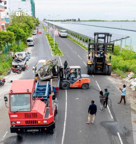 ހުޅުމާލެ އިންޑަސްޓްރިއަލް ޒޯން ސާފުކުރުމުގެ މަސައްކަތް ފަށައިފި