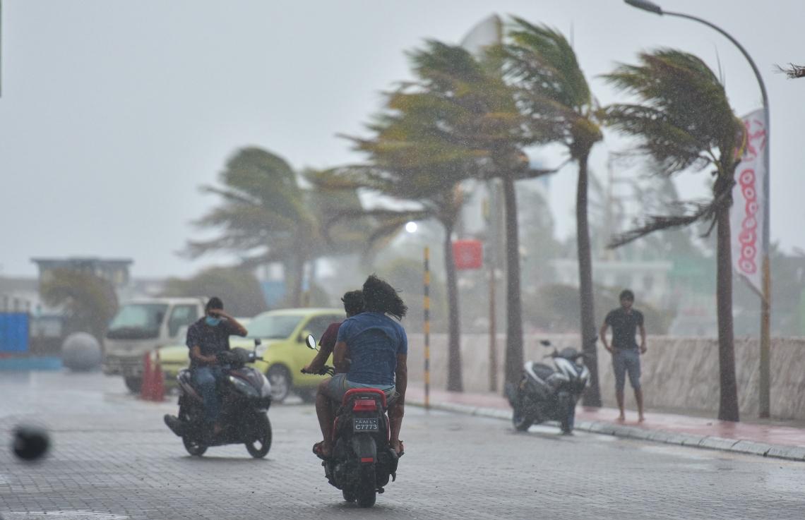 Southwest Monsoon Active Over Maldives, Strong Winds and Heavy Showers Expected