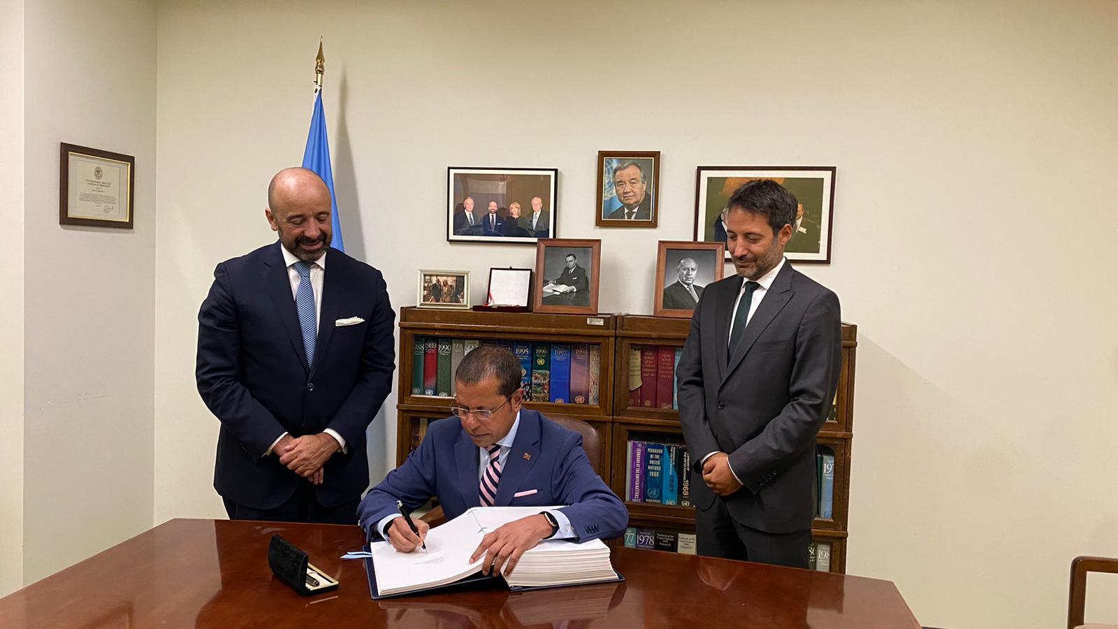 Maldives Signs High Seas Treaty at UN Headquarters